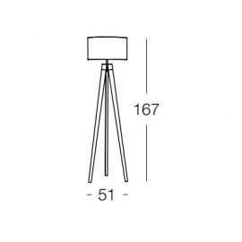COD P01 - STAND LAMP WITH 3 LEGS