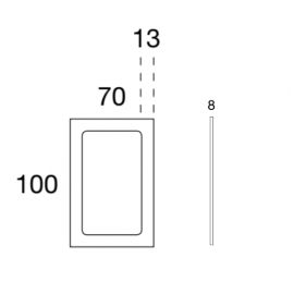 cm 70 x 100 laccato