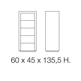 cm 60 x 45 x 135,5