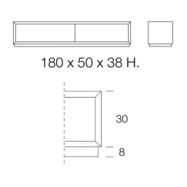 cm 180 x 50 x 38