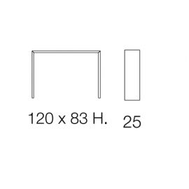 cm 120 x 25 x 83