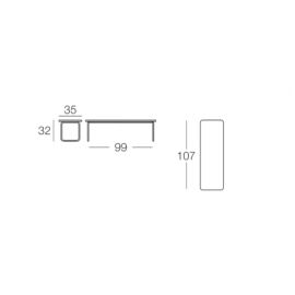 T01 - SMALL TABLE 35X107XH32 CM