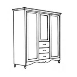 VV40 - wardrobe with central wooden door