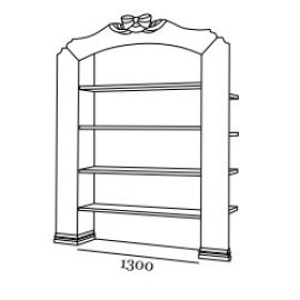 YR001 - OPEN BOOKCASE