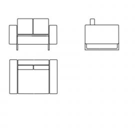 cm 120 x 100 x h.83