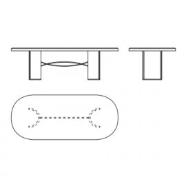 cm 250 x 115 x h.73