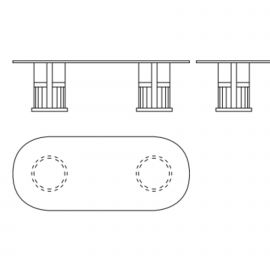 cm 250 x 115 x H.73