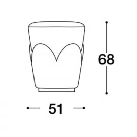 Ø 20,07 H. 26,77 IN.