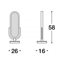 L. 26 P. 16 H. 58 CM.