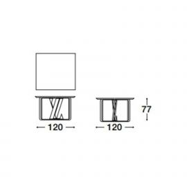 cm 120 x 120 x 77